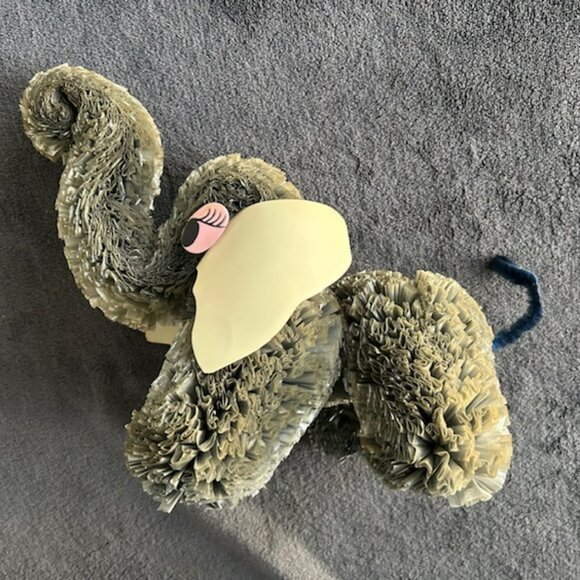 Vintage Poly-Fluff Pom Poms Elephant - Picture 3 of 8